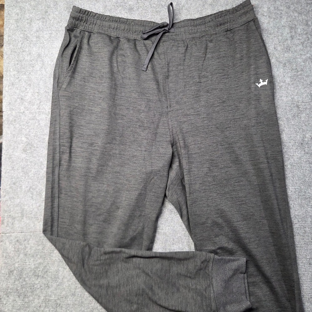 Action by DraftKings Mens XXL Joggers Gray Heathered Performance Sweatpants USA